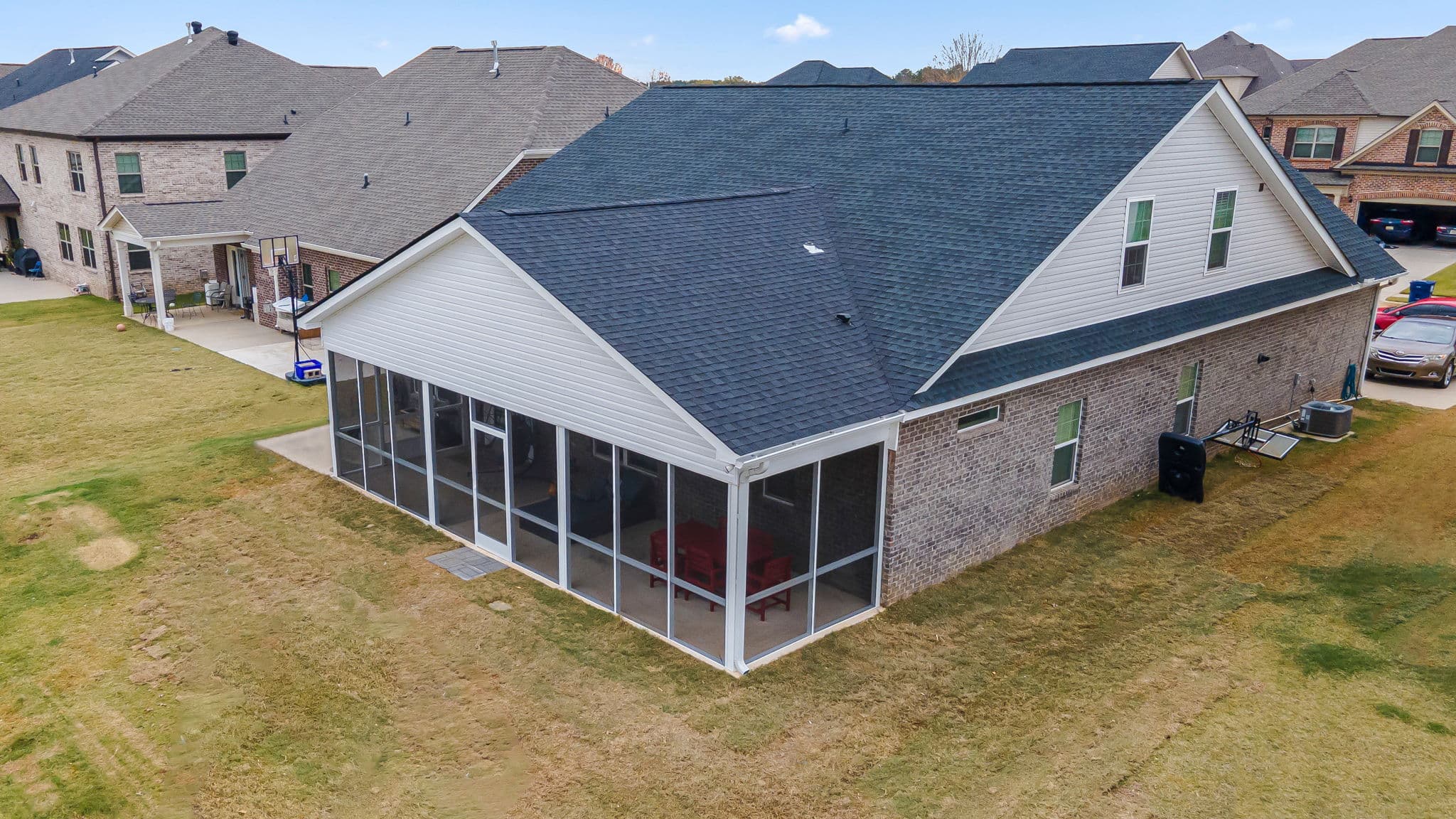 Screened porch addition by S&R Contracting in Burgreen Farm Madison Alabama